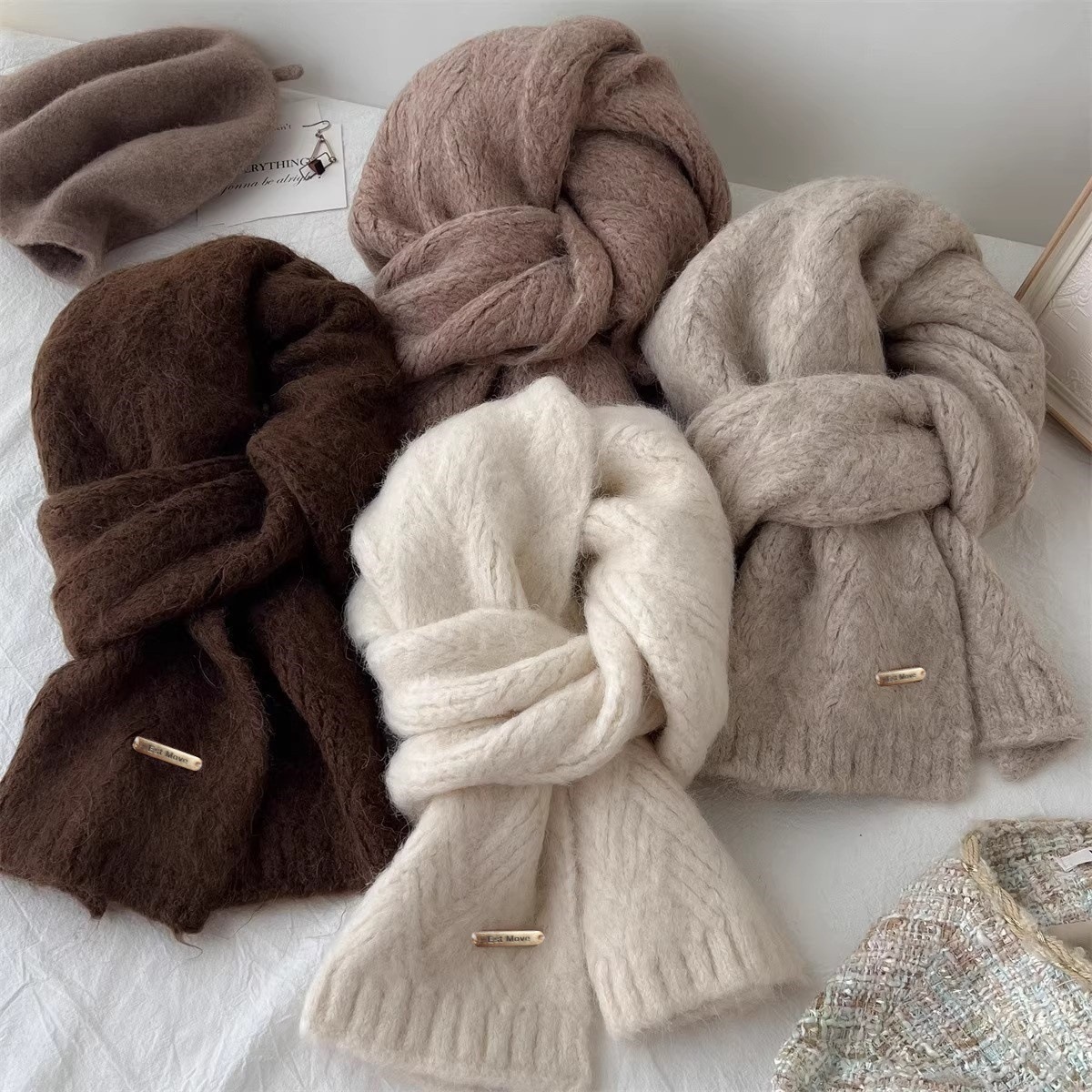 Muffler Men Wool - High Quality Wool Scarf Women Men