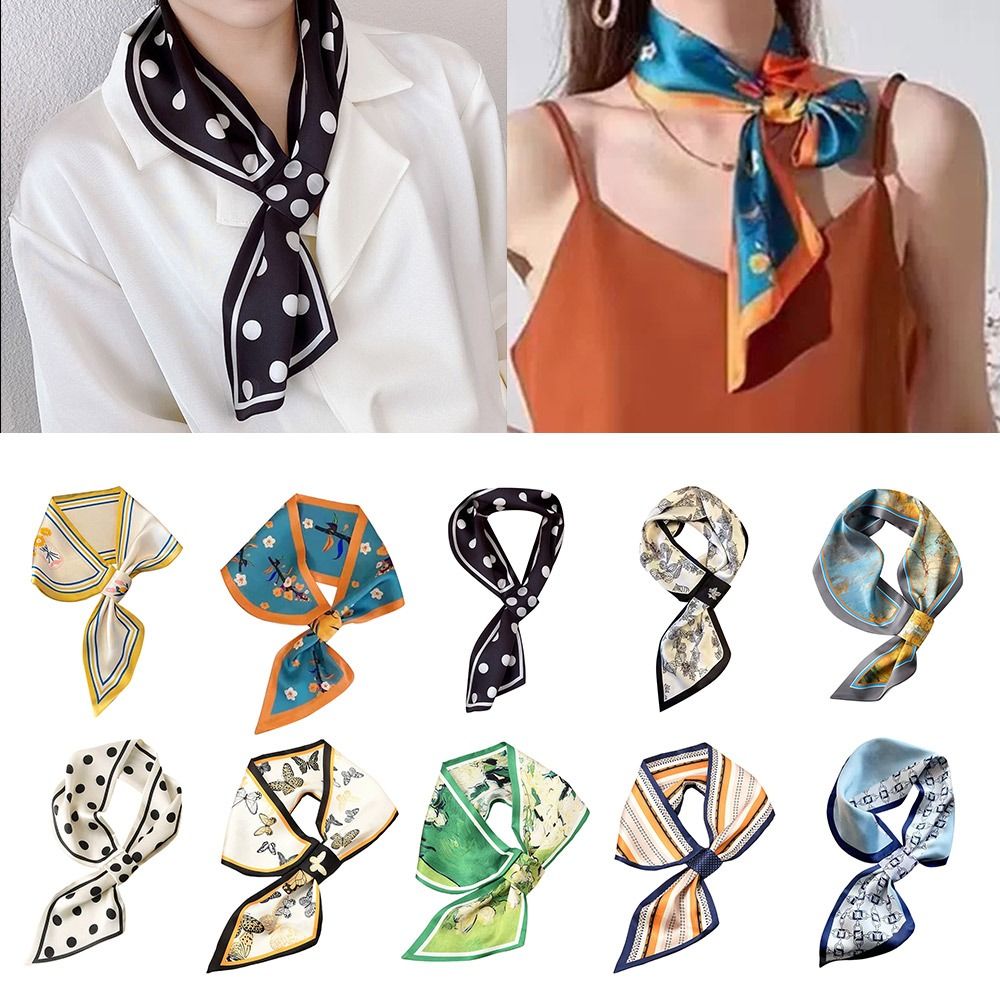 Fashion Sunscreen Silk Scarf S - Silk Neck Scarf 评论和价格