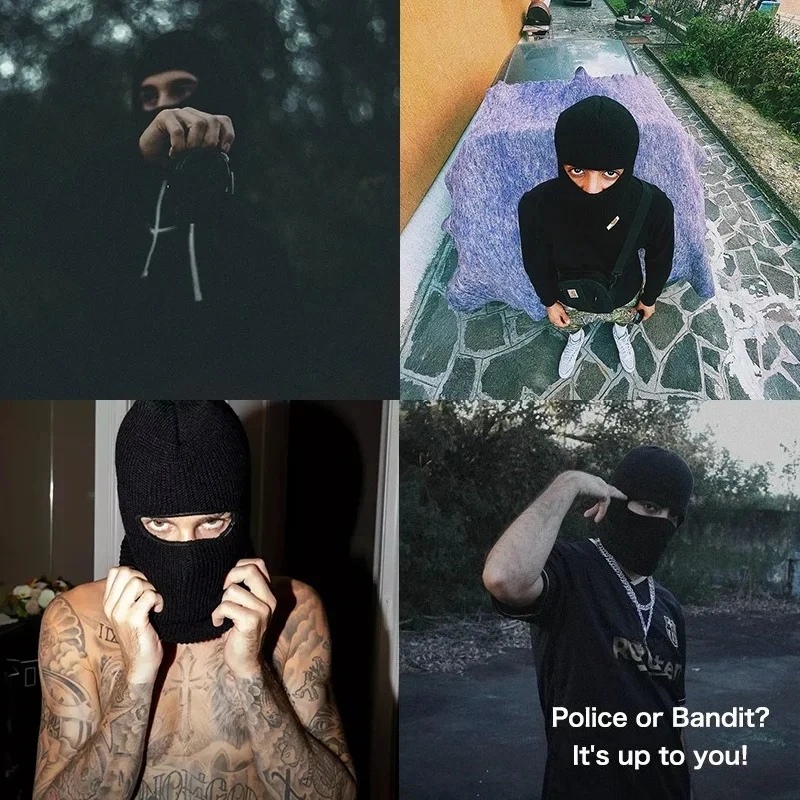 Men Winter Skullies Beanies Ha - Muffler Men Wool 评论和价格