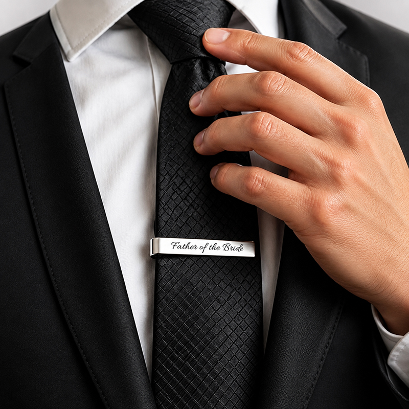 Stainless Steel Cufflinks and  - Tie Bar Set Gift 评论和价格