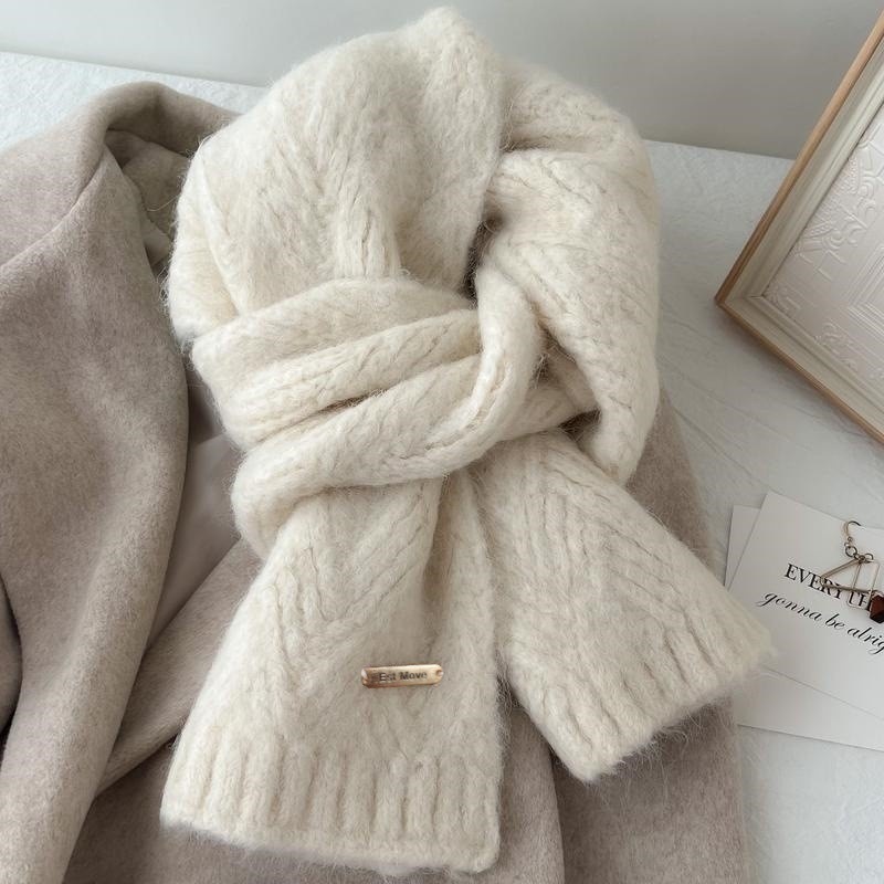 High Quality Wool Scarf Women  - Muffler Men Wool 评论和价格
