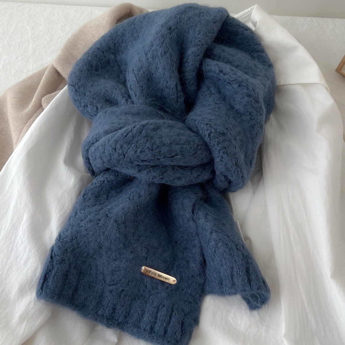 High Quality Wool Scarf Women  - Muffler Men Wool 评论和价格