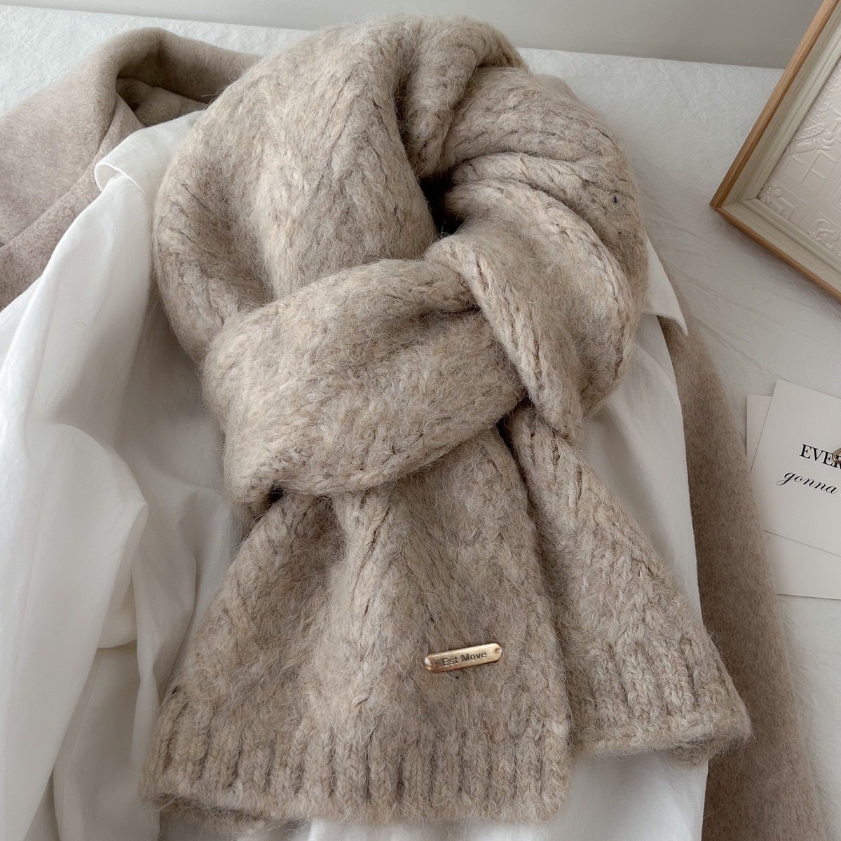 High Quality Wool Scarf Women  - Muffler Men Wool 评论和价格