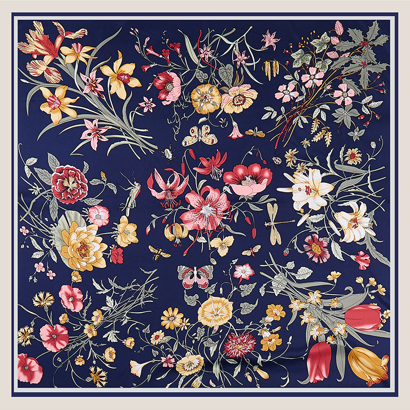 POBING Twill Silk Scarf Women  - Scarf Silk Square 评论和价格