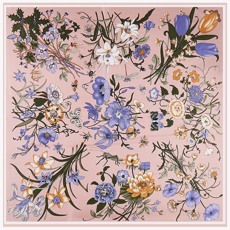 POBING Twill Silk Scarf Women  - Scarf Silk Square 评论和价格