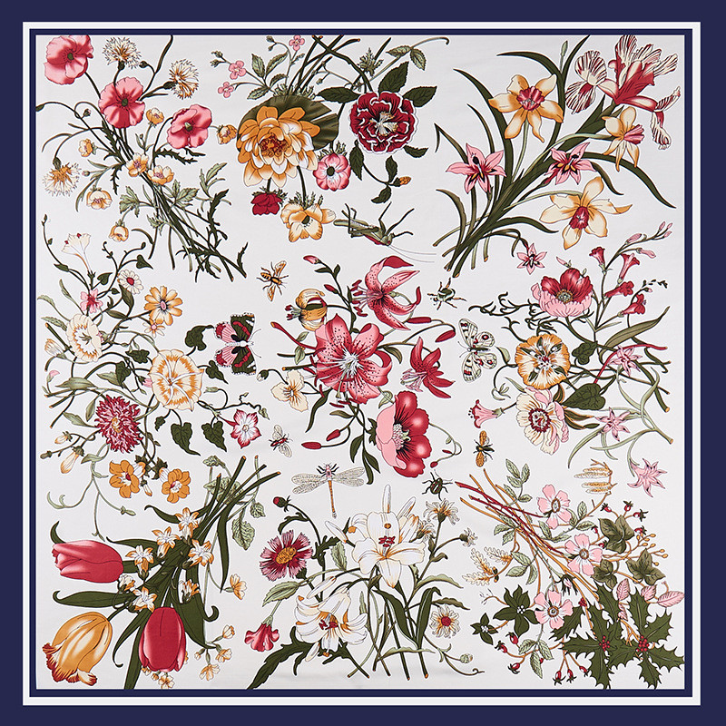 POBING Twill Silk Scarf Women  - Scarf Silk Square 评论和价格