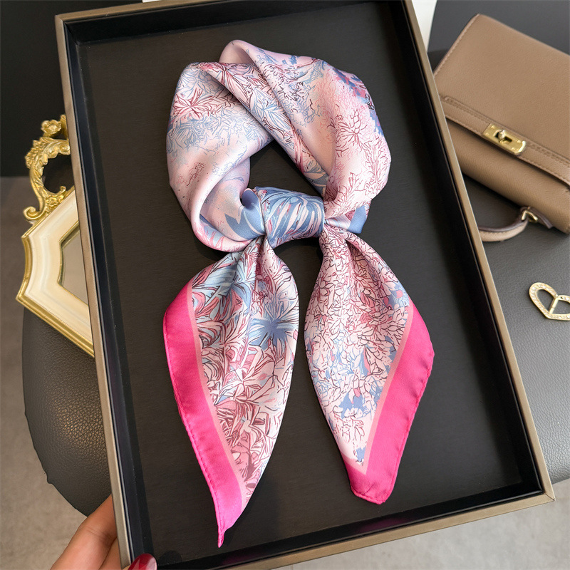 Luxury Design Print Scarf For  - Silk Neck Scarf 评论和价格