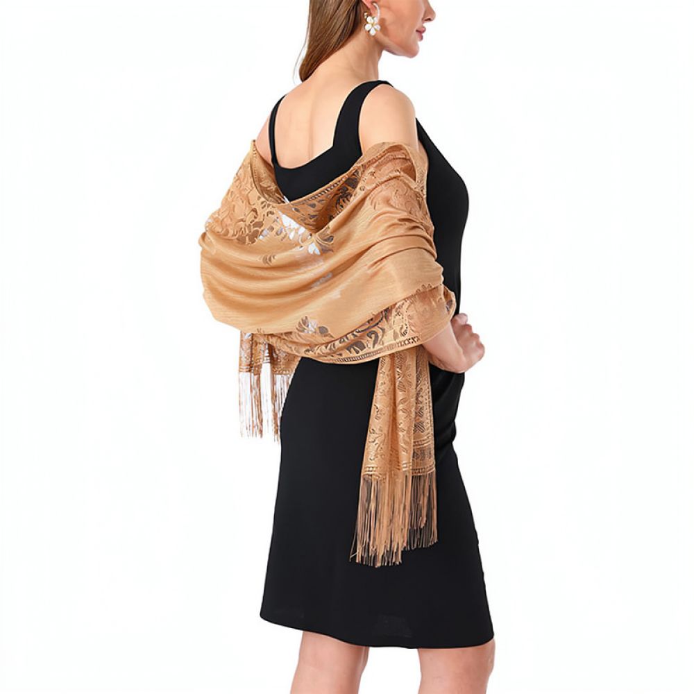 Fashion Floral Lace Shawl For  - Stole Wedding Shawl 评论和价格