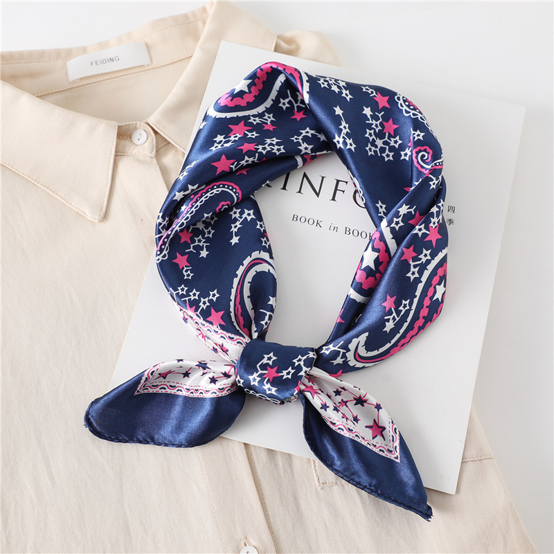 60cm Luxury Square Silk Scarf  - Silk Neck Scarf 评论和价格