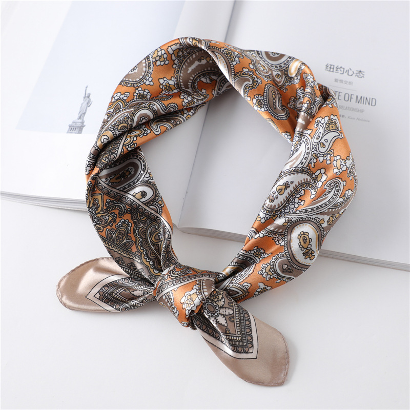 60cm Luxury Square Silk Scarf  - Silk Neck Scarf 评论和价格
