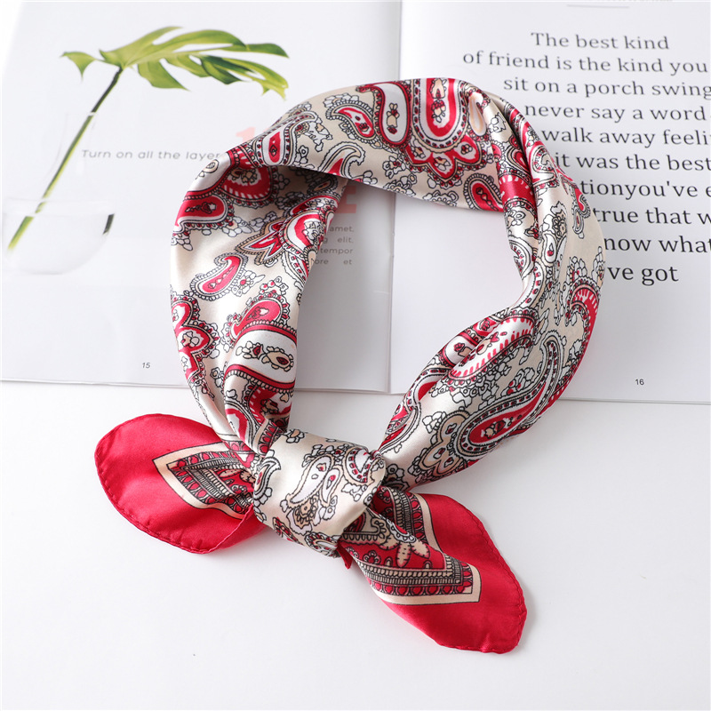 60cm Luxury Square Silk Scarf  - Silk Neck Scarf 评论和价格