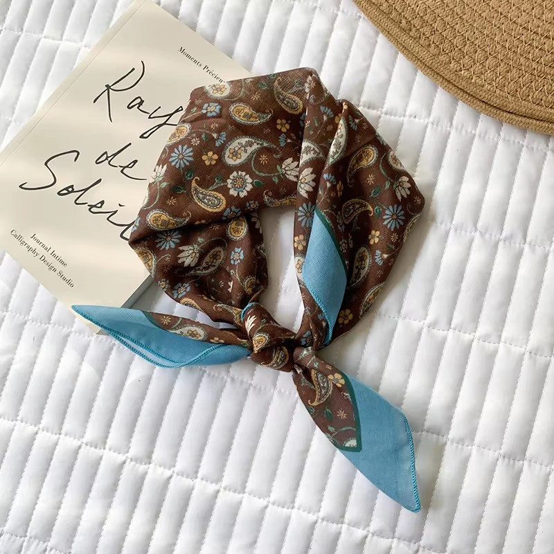 Cotton Feeling Kerchief Scarf  - Bandana Cotton 评论和价格