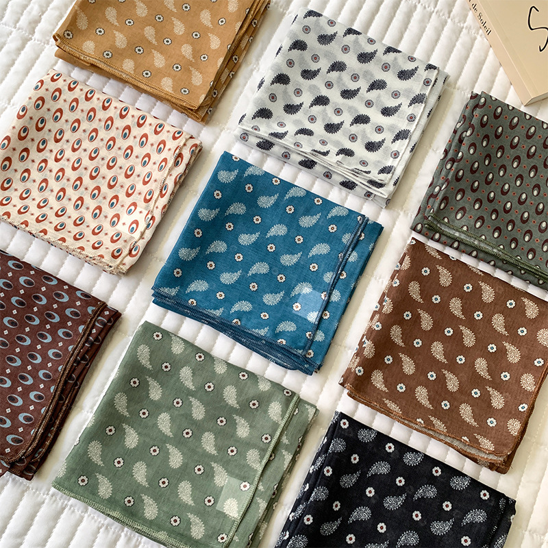 Cotton Feeling Kerchief Scarf  - Bandana Cotton 评论和价格