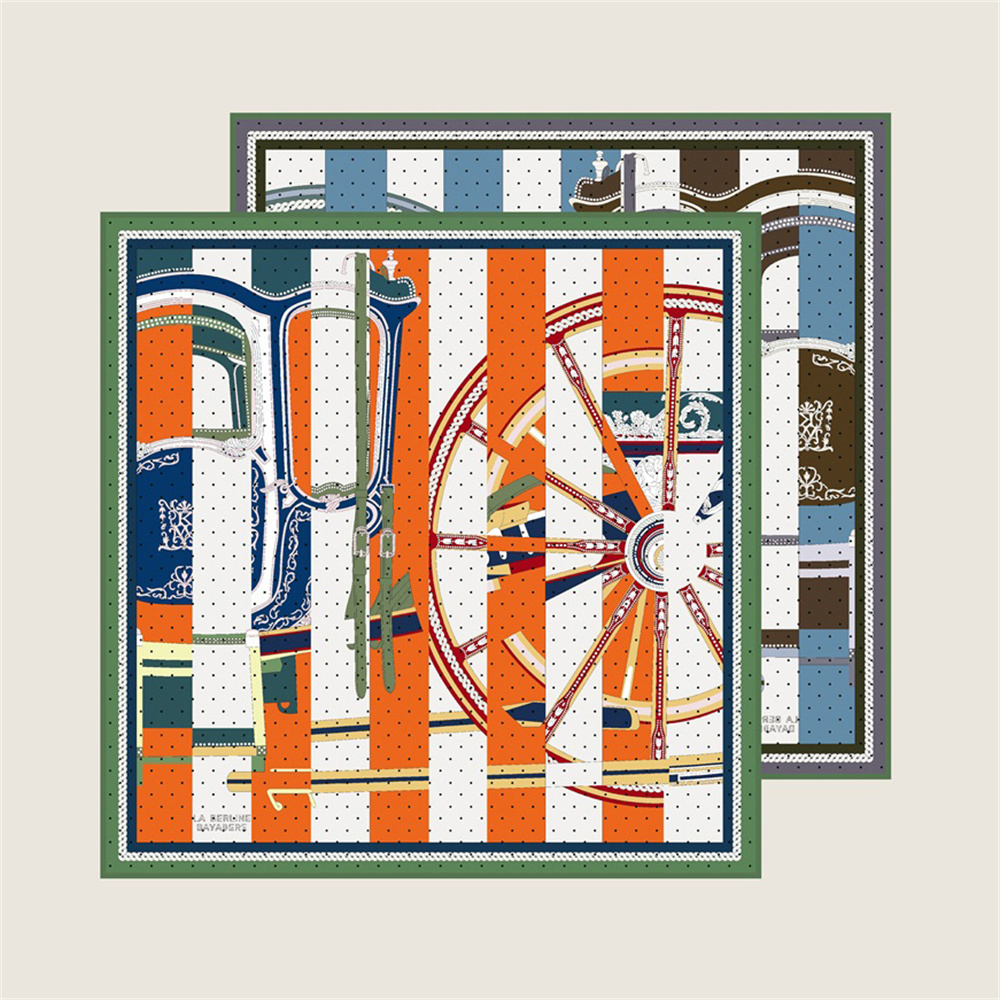 POBING Hand Rolled Twill Silk  - Scarf Silk Square 评论和价格